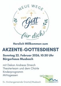 Akzente Gottesdienst Februar 2026