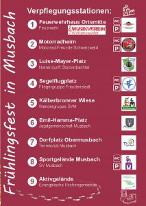 Frühlingsfest 26 Verpflegungsstationen